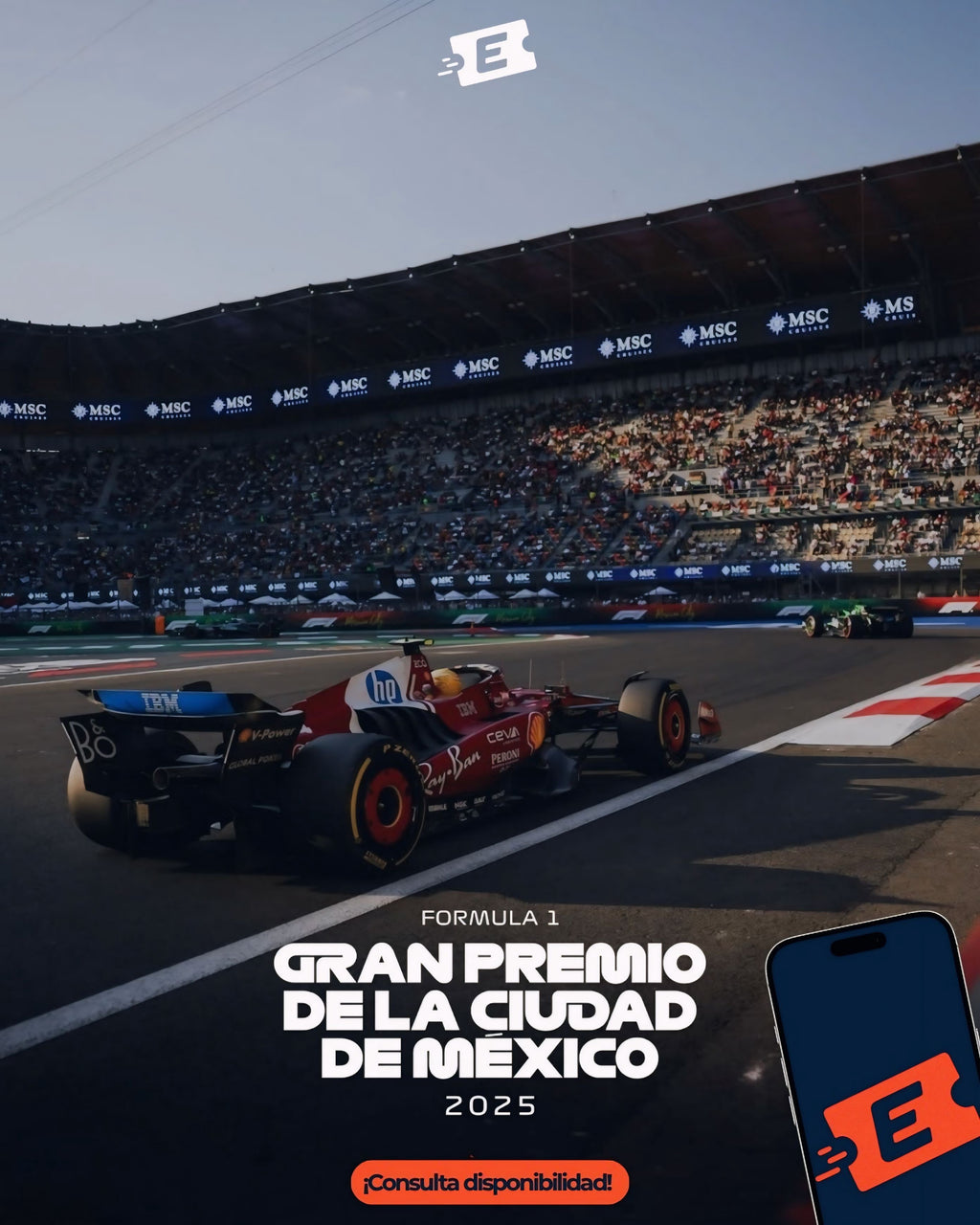 GRAN PREMIO DE LA CIUDAD DE MEXICO (Boletos únicamente para el día domingo)